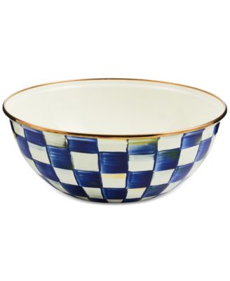 MacKenzie-Childs - Royal Check Enameled Steel Medium Everyday Bowl