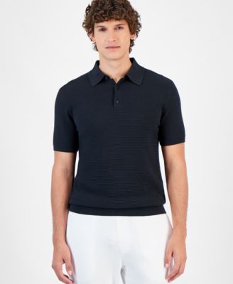 A|X Armani Exchange - Men's Short Sleeve Knit Polo Shirt