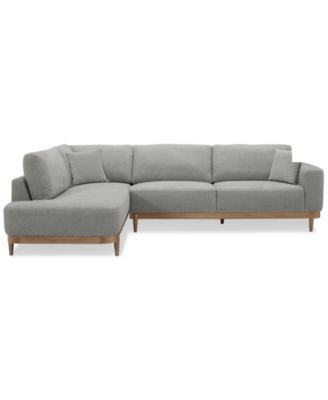 Furniture - Jharli 2-Pc. Fabric Sectional Sofa