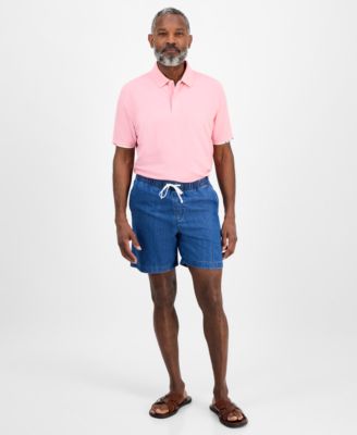 Club Room - Men's Drawstring Chambray Shorts