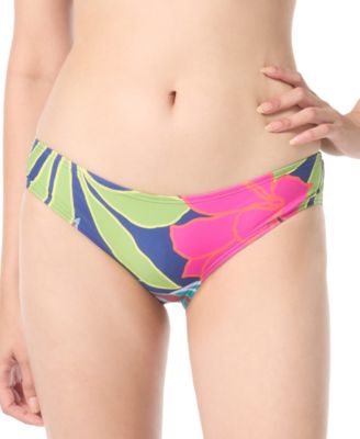 Vince Camuto - Women's Floral Shirred-Back Bikini Bottoms