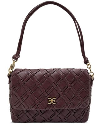 Sam Edelman - Evelyn Woven Leather Small Flap Shoulder Bag