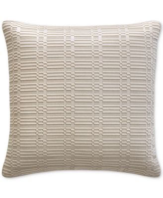 Hotel Collection - Linear Embroidery Decorative Pillow, 20" x 20"