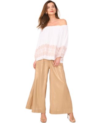 Vince Camuto - Women's Off-The-Shoulder Top & Wide-Leg Pants