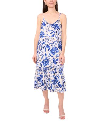Sam & Jess - Petite Printed V-Neck Sleeveless Dress