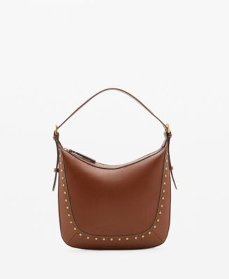 MANGO - Women's Studded Shoulder Bag